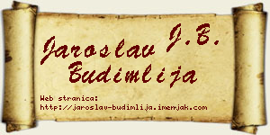 Jaroslav Budimlija vizit kartica